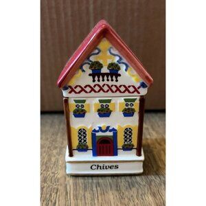 Danbury Mint Spices of the World Spice Jar CHIVES Switzerland Swiss Chalet